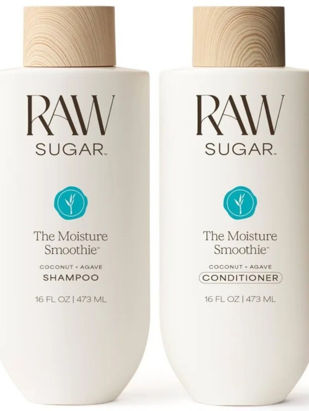Sugar The Moisture Smoothie Coconut + Agave Shampoo & Conditioner — White